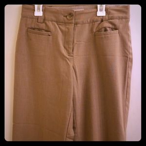 Dress barn, petite, tan,work Dress pants